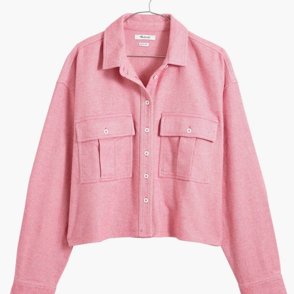 Madewell Flannel Cargo Button-Up Shirt